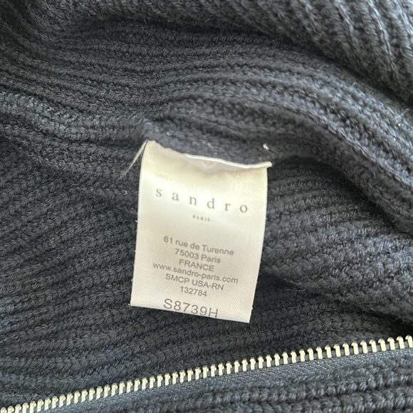Sandro Paris zip up sweater - Picture 5 of 7